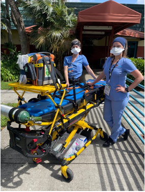 Two members of the Emergency Department team at Nicklaus Children's Hospital