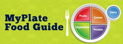 Imagen del botón de la pirámide de la guía alimentaria para padres